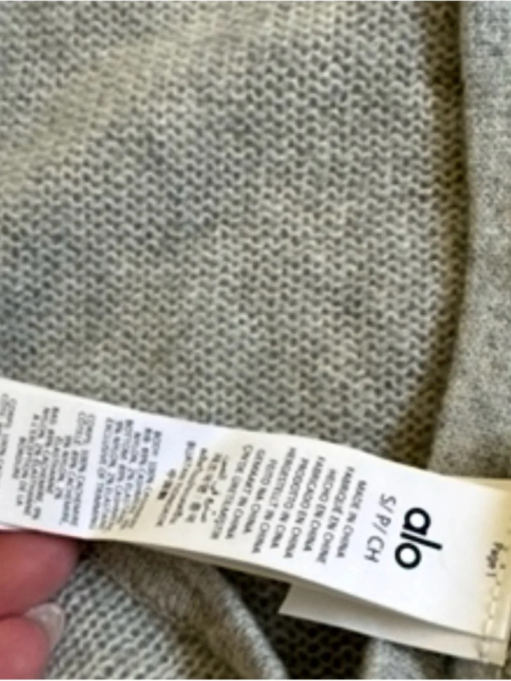 ALO Yoga Light Gray Cashmere Button-Front Tank